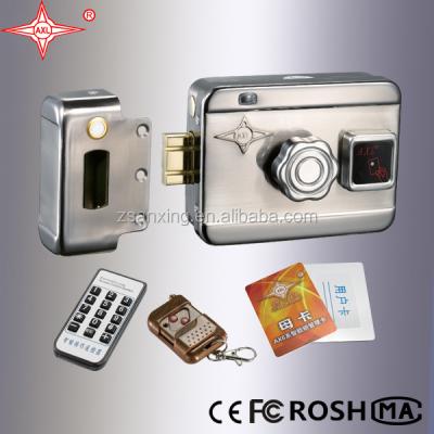 China Unlock by motor main gear electrica cerradura electric lock with RFID card for sale