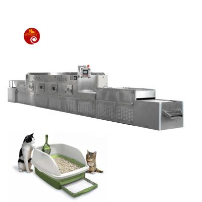 China Cat Litter Processing Industry Tunnel Microwave Drying Machines Cat Litter Dried Microwave Machine for sale