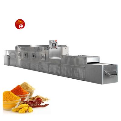 중국 Automatic Full Automatic Condiment Flavor Seasoning Tunnel Microwave Drying Sterilization Machine 판매용