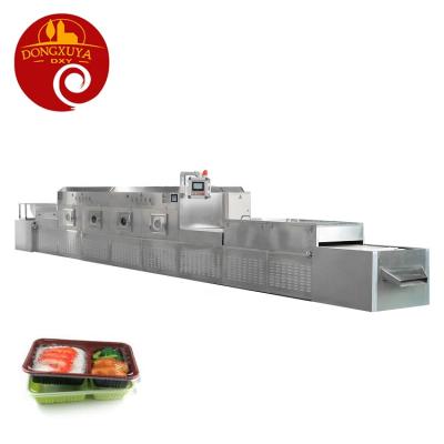 China High Efficiency Low Cost Microwave Fast Food Meal Nutritious Heating Sterilization Machine en venta