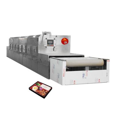 China Fully Automatic Efficient Energy Saving Industrial Microwave Work Meals Drying Reheating Machine Fast Food Sterilization Heating Machine Te koop