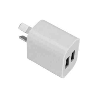 China Mini AU Plug With Promotional SAA Certificate Wall Charger Saa (CCC CE FCC ROHS Certified) Certificate 2A 2 Ports Au Plug Travel USB Wall Charger for sale