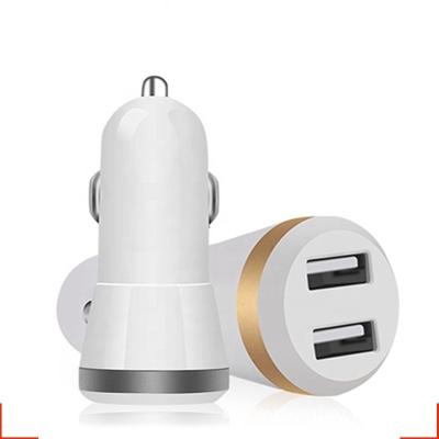 China High Quality Mini Car Charger With CE FCC ROHS Certificate 2.4A Portable Car Charger Dual Usb Car Mobile Charger Dual Usb Carregador De Carro Car Charging Adapter for sale