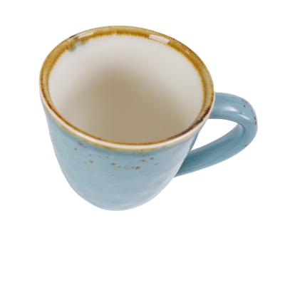 China Viable Fancy Latte Cup Cappuccino Cup And Saucer Ceramic Coffee Mugs for sale