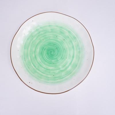 China Western European Style Ceramic Dinner Plate Eco - Friendly Ceramic Dishes for sale