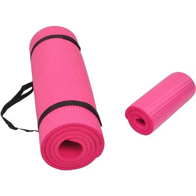 China High Density EVA Anti-Tear Extra Thick Exercise Mat All-Purpose 1/4-Inch Anti-Tear Exercise Yoga Mat with Carrying Strap for sale