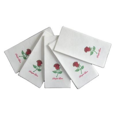 China Printed Customized 1/2 1/4 1/6 1/8 Fold Napkin Paper Napkin Servilletas De Papel Dinner Napkin for sale