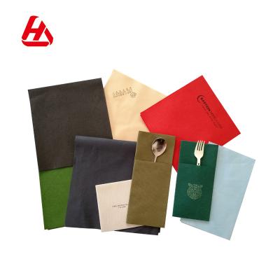 China Colorful Paper Napkins Environmental Friendly Napkins For Party Serviette De Table Airlaid Paper Napkin for sale