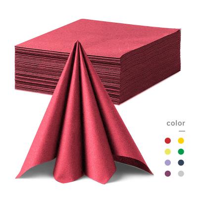 China Free Sample Colorful Hot Sale Color Paper Napkins Table Napkins Paper Tissue for sale