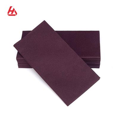 China Elegant High Quality Purple Cloth Towel Colorful Guest Linen Towels for sale