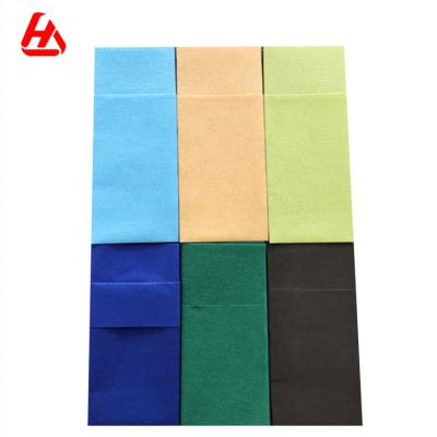 China Colorful Fully Dyed Custom Paper Dinner Napkins Color Airlaid Napkin Knife Fork Spoon Napkin for sale