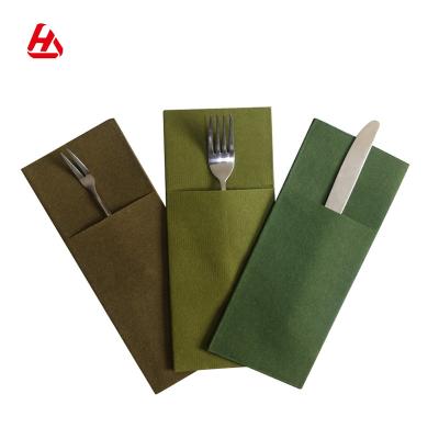 China Hot Sale Wholesale High Quality Colorful Cutlery Pocket Designed Napkins Color Napkin for sale