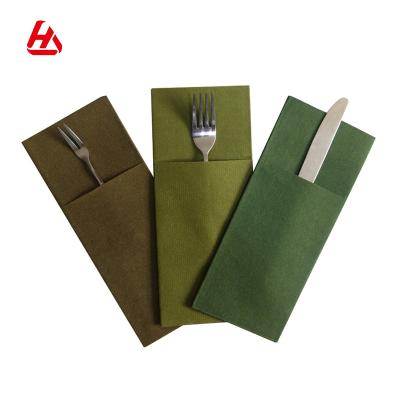 China Colorful Wholesale Custom Table Cloth Napkin Napkins Cloth Customized Cutlery Pockets for sale