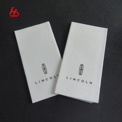 China Comfortable Printed Towel Printed Logo Print Cloth Like Pre Folded Paper Branded Towels for sale