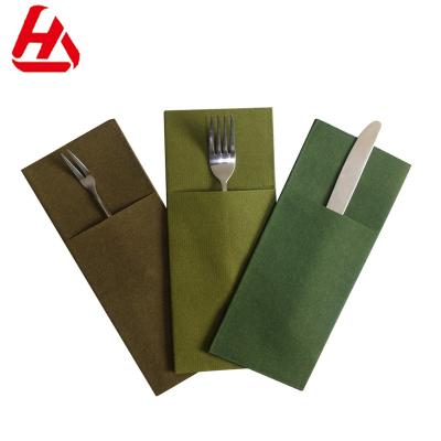 China Wholesale Cheapest Colorful Colored Paper Napkins Knife Fork Spoon Table Party Napkins for sale