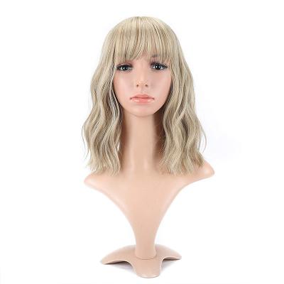 China New Liu Haiqi Fluffy Natural Shoulder Long Natural Shoulder Mechanism Amazon Women's Wig Headpiece Air Wavy Hair for sale