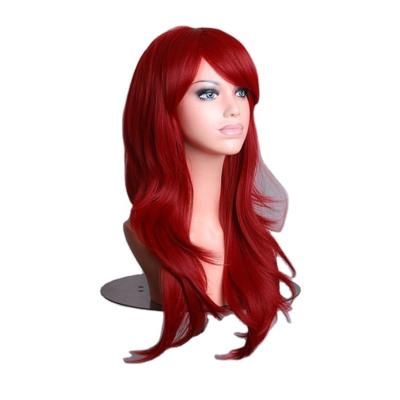 China Natural Wave 28 Inch Multiple Synthetic Heat Resistant Hair Wholesale Peluca de Colo Mixed Anime Cosplay Wig With Two Ears for sale