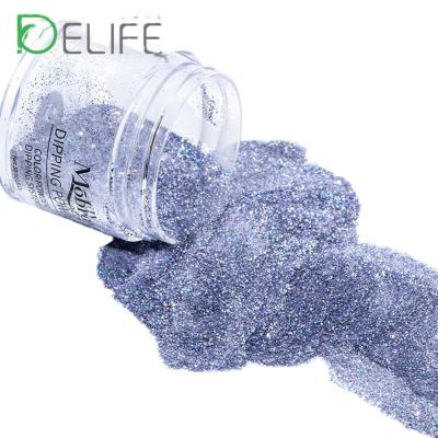 China Excellent Nail Art Effect Nail Dip Powder 36 Colors Shining Platinum Glitter For Nail Decoration Beauty for sale