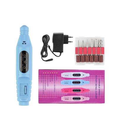 China Portable Nail Grinder Pen Type Nail Polisher Usb Cable Manicure Nail Tools HD22M-18 for sale