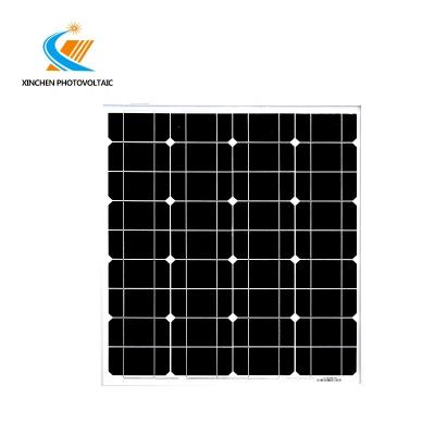 China 50w monocrystalline solar panel-Xinchen Xc-mono50 photovoltaic for sale