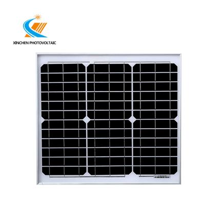 China Barrery Charging Hot Sale 30W 18V Mono Solar Panel Photovoltaic For Car Battery Protection for sale