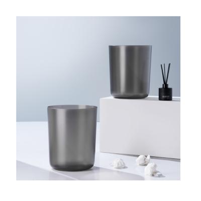 China Sustainable 8208 Multi-Function Waste Bin Kitchen Bathroom Study Living Room Frosted Thick Trash Garbage Bin for sale