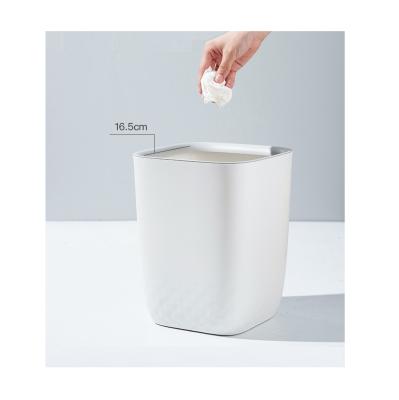 China 8004 Living Room Bedroom Office Kitchen Waste Trash Bin Large Household Toilet Trash Can Nordic Style Viable for sale