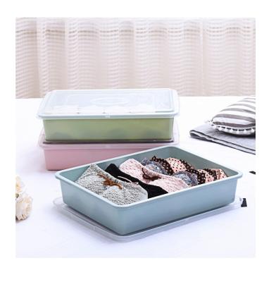 China 8886 High Quality Plastic Viable Storage Home Storage Box Underwear Household Sundries Storage Box Underwear Socks for sale