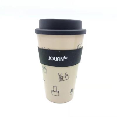 China 5022 8Oz 12oz 16oz Reusable Single Wall Coffee Mug Single Layer PP Plastic Coffee Cup With Lid Support Color Sign Printing BPA Free for sale