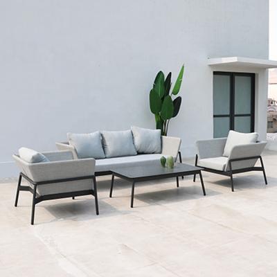 China Victoria Style Aluminum Cat Sofa modern four piece set for outdoor furniture for sale