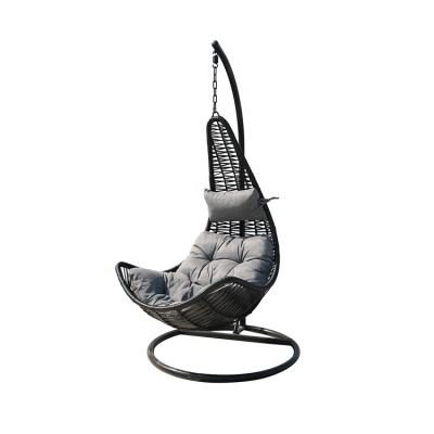 China Strong.durable Garden Furniture Outdoor Steel Rattan Patio Hanging Egg Chair for sale