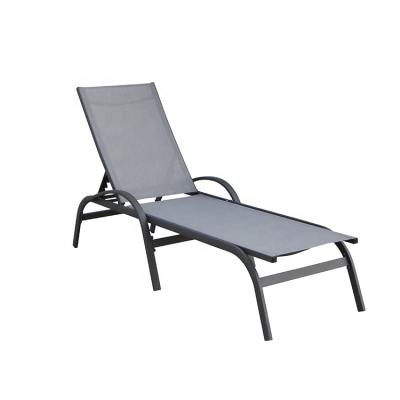 China Modern Outdoor Foldable Lying Adjustable Beach Daybed Sun Reclining Lounge Chair for sale