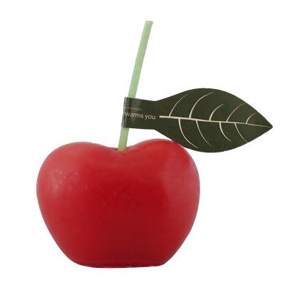 China Private Label Fruit Aroma Cherry Shaped Mini Soy Wax Decorative Lighting Custom Handmade Candle For Bedroom Bathroom Small Scented Candle for sale