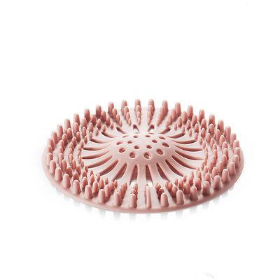 China Viable Round Silicone Floor Drain Kitchen Sink Strainer Bathroom Shower Bath Stopper Drain Cover Hair Trap Filter For Kitchen for sale