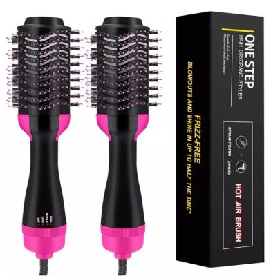 China 2022 Car Professional 3-1 Professional Hair Straightener 3-1 Electric Negative Ion Comb Hot Air Brush Hair Dryer Hair Dryer Brush For Women for sale