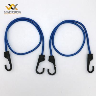 China Strong Stretch Elastic 2 Pack Heavy Duty Outdoor Straps Hooks Fasten Standard Sizes Bungee Cord Bungee Cords for sale