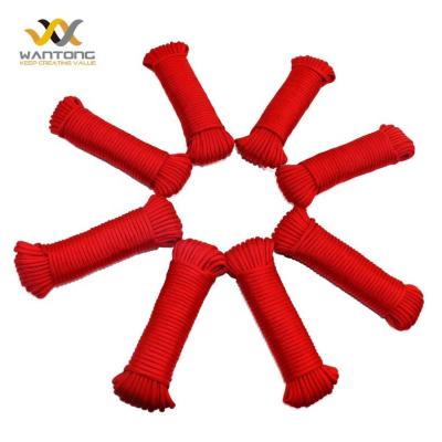 China Customized Abrasion Resistant Braid 7 Strand Survival Parachute Tie Down 4mm Nylon Parachute Rope 550 lbs Nylon Rope for sale