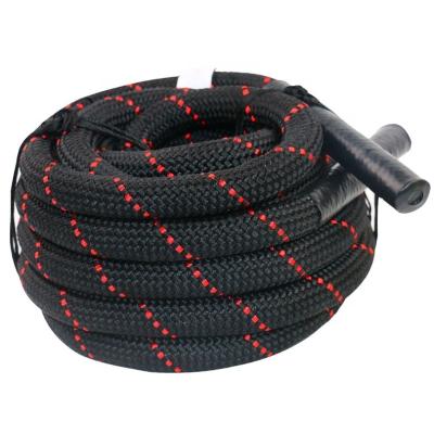 China Home Adult Women Men Gym Battle Rope Gym Battle Rope Heavy Duty Attacking Attacking Polyester Home Use Battle Rope for Gym for sale