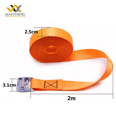 China Cargo Control 1 Inch Polyester Cargo Ratchet Tie Down Ratchet Straps Lashing Straps Ratchet Tie Down Fasten Strap for sale