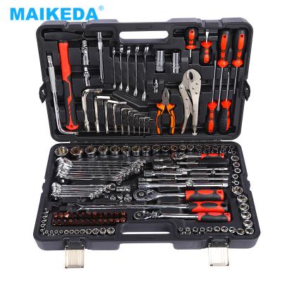 China Auto Repair Tool 150 Pieces Socket Kit Auto Garage Tool Sets 1/2.3/8.1/4 Inch Ratchet Handle Wrench With Mechanic Tools for sale