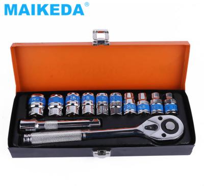 China Truck Repair and Heavy Machinery High Quality 12pcs Universal Hand Impact Socket Tool Kit for sale