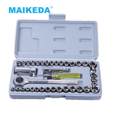 China 2021 Mechanical Repair Tools 40pcs Drive Rotator Ratchet Handle Wrench Grip Tool Kit for sale