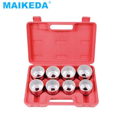 China Auto Tools Durable Truck Socket Wrench Tools, 9pc Socket Set, Deep Impact Socket Set 3/4