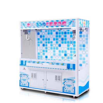 China Attractive Appearance Shopping Mall Plush Toy Electronic Claw Machine Blue White House for sale