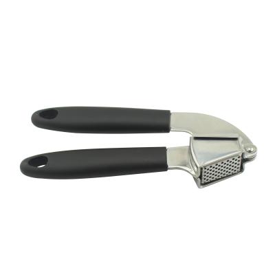 China Sustainable Wholesale Premium Kitchen Tools Stainless Steel Garlic Press With Plastic Handle for sale