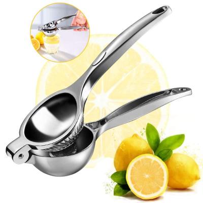 China Lime Juice Crusher Handheld Stainless Steel Heavy Duty Stored Hand Press Lemon Squeezer for sale