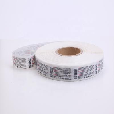 China New Design Waterproof Customized Label White Bottle Printing Plastic Warning Sticker for sale