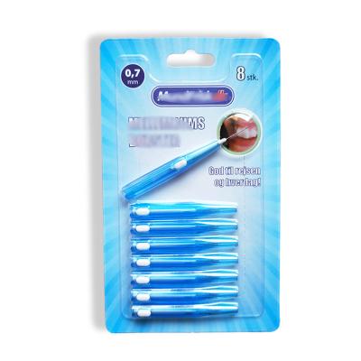 China clean tooth gaps & Gum Massage Dupont Nylon Bristle Clean Mouth Stick Interdental Brush Refills for sale