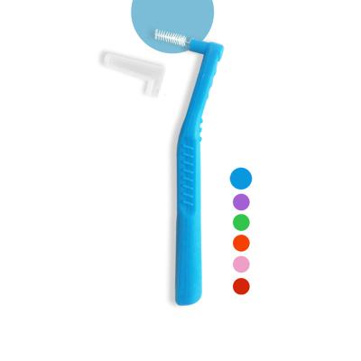 China clean tooth gaps & 2022 Design Interdental Brush Eraser Biodegradable Colorful Biodegradable Oral Oral Orthodontic Cleansing Toothpick Eraser 2022 Design Brush for sale