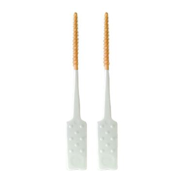 China Softer& 2021 New Flexible Soft Rubber Toothpick Stick Interdental Brush Picks for sale